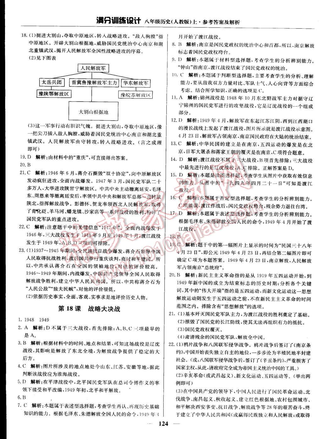 2015年滿分訓(xùn)練設(shè)計(jì)八年級(jí)歷史上冊(cè)人教版 第21頁