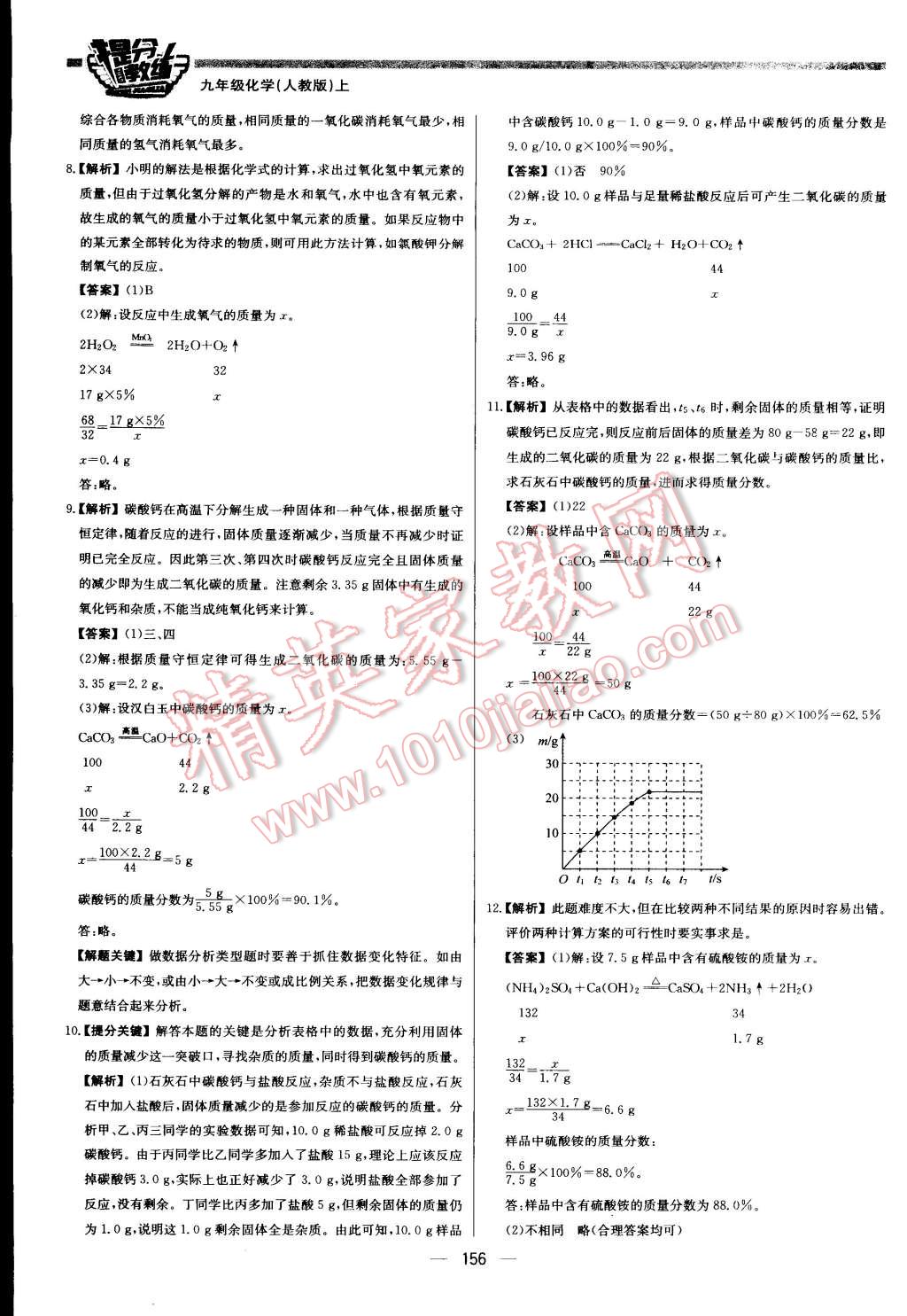 2015年提分教練九年級化學(xué)上冊人教版 第22頁