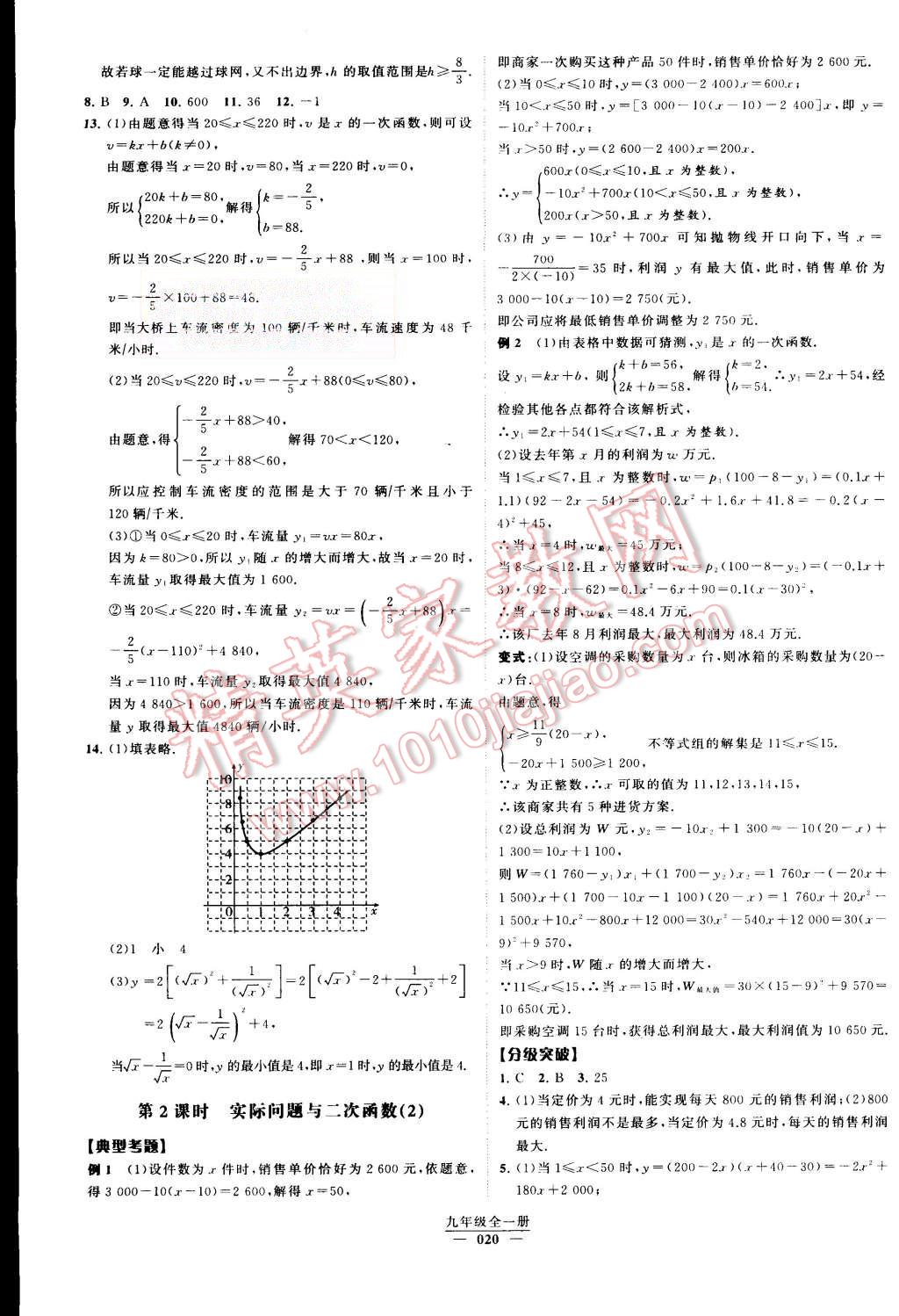 2015年經(jīng)綸學(xué)典學(xué)霸九年級(jí)數(shù)學(xué)全一冊(cè)人教版 第20頁(yè)