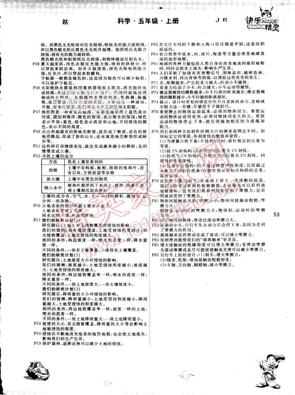 2015年名校作業本五年級科學上冊教科版 第5頁