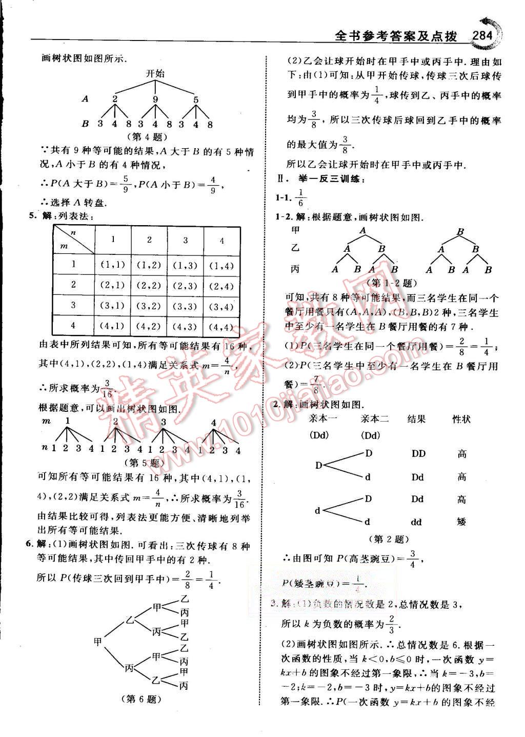 2015年特高級(jí)教師點(diǎn)撥九年級(jí)數(shù)學(xué)上冊(cè)人教版 第50頁