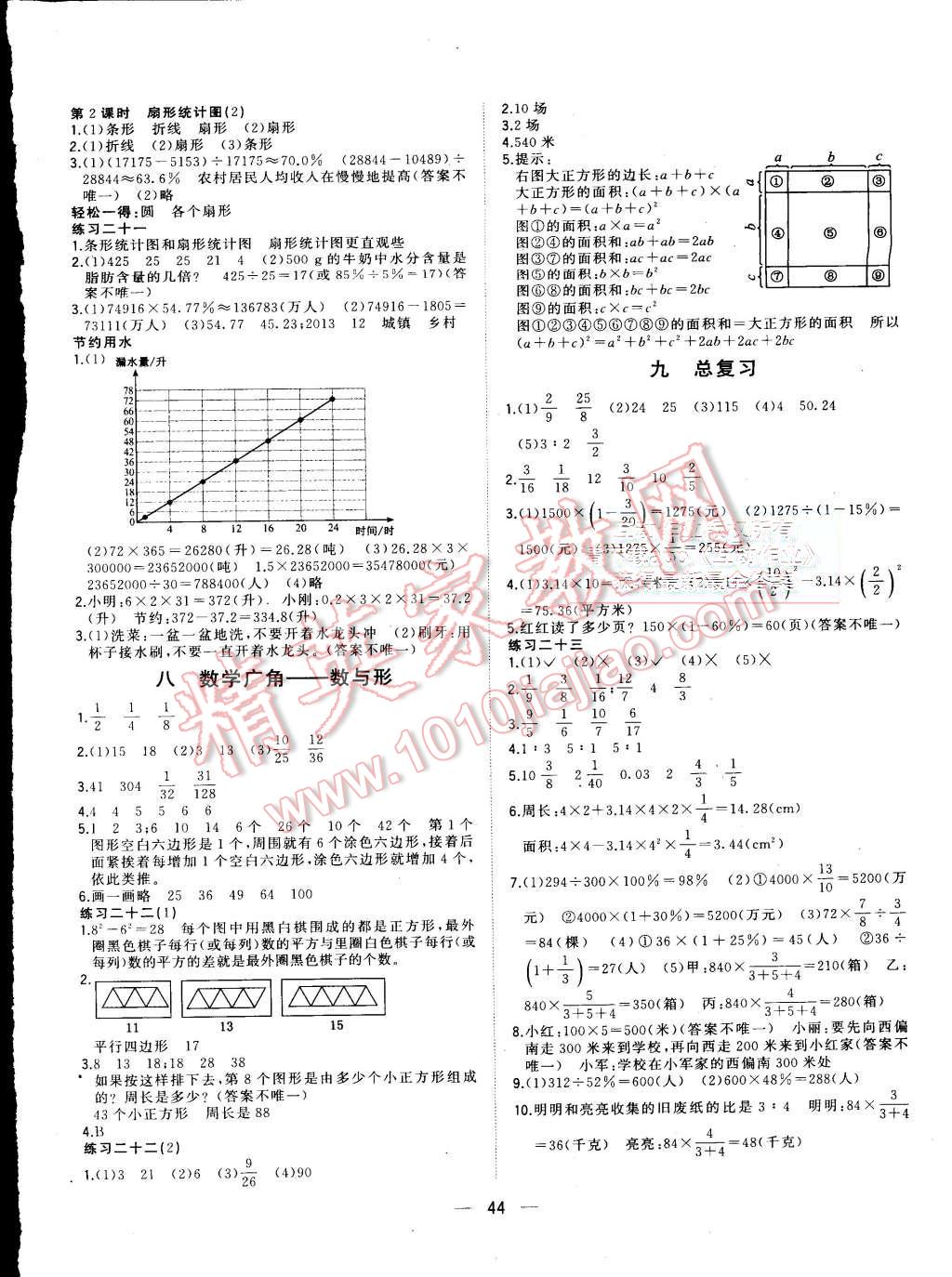 2015年課課優(yōu)課堂小作業(yè)六年級(jí)數(shù)學(xué)上冊(cè)人教版 第8頁(yè)