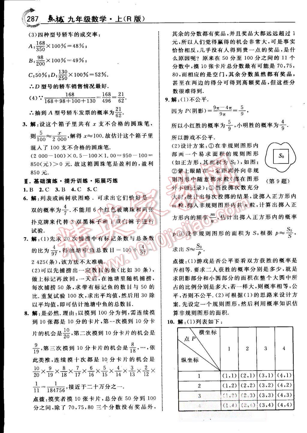 2015年特高級(jí)教師點(diǎn)撥九年級(jí)數(shù)學(xué)上冊(cè)人教版 第53頁(yè)