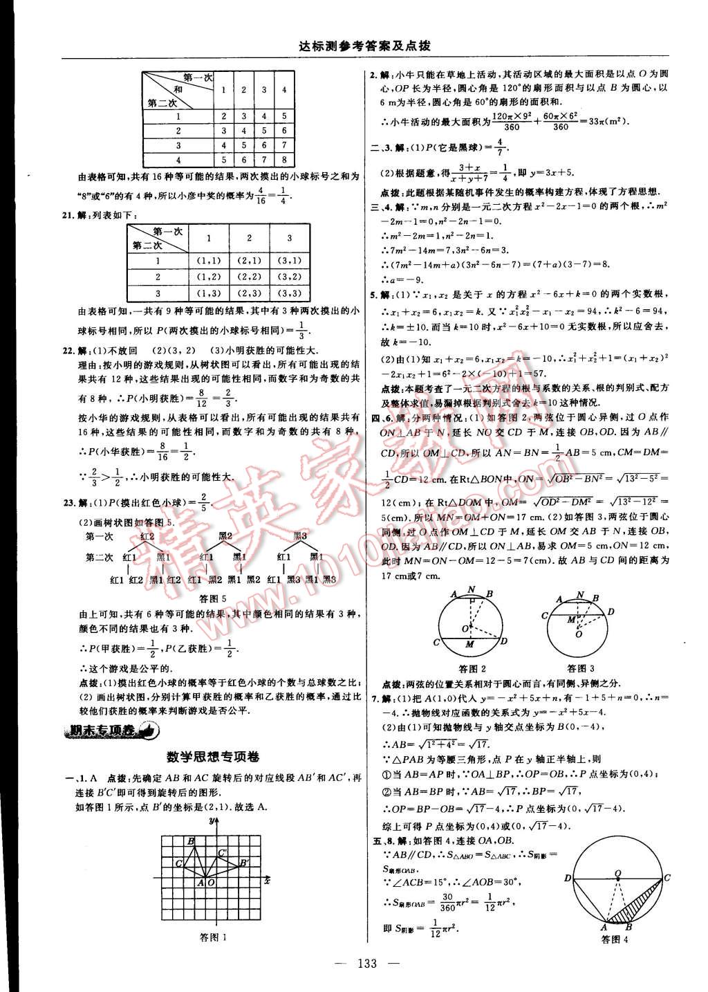 2015年點撥訓(xùn)練九年級數(shù)學(xué)上冊人教版 第7頁