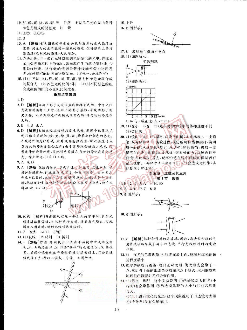 2015年激活思維智能訓(xùn)練課時(shí)導(dǎo)學(xué)練八年級物理上冊人教版 第8頁