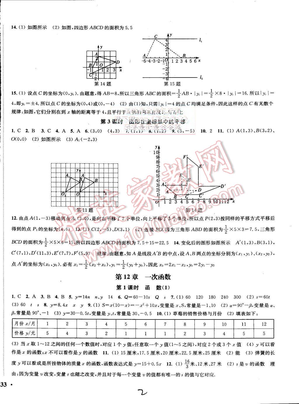 2015年通城學(xué)典活頁檢測八年級數(shù)學(xué)上冊滬科版 第2頁