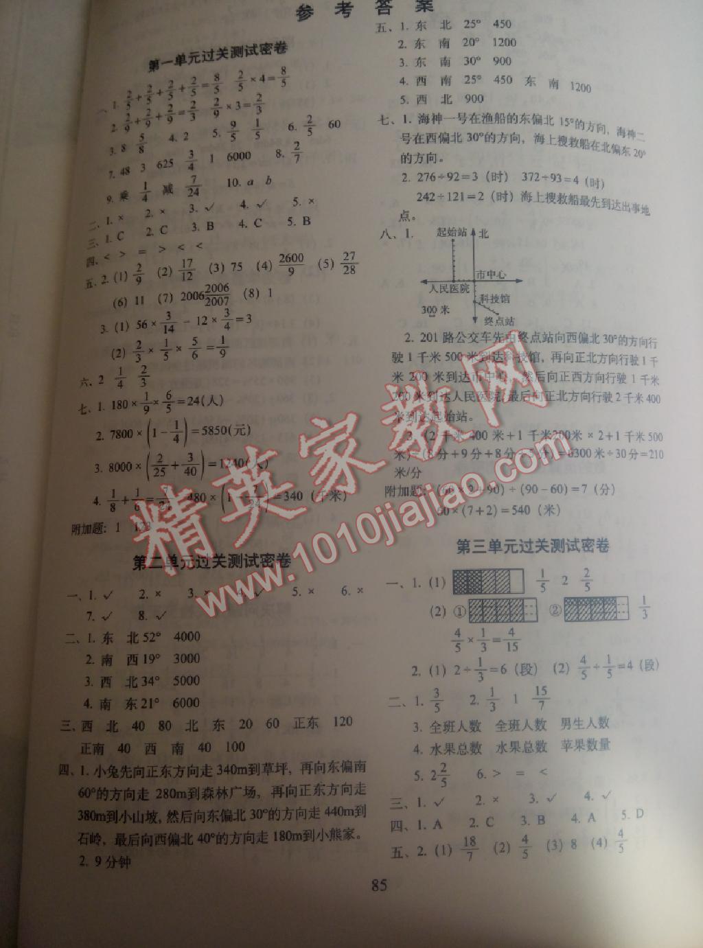 2015年期末沖刺100分六年級數(shù)學(xué)上冊人教版 第8頁