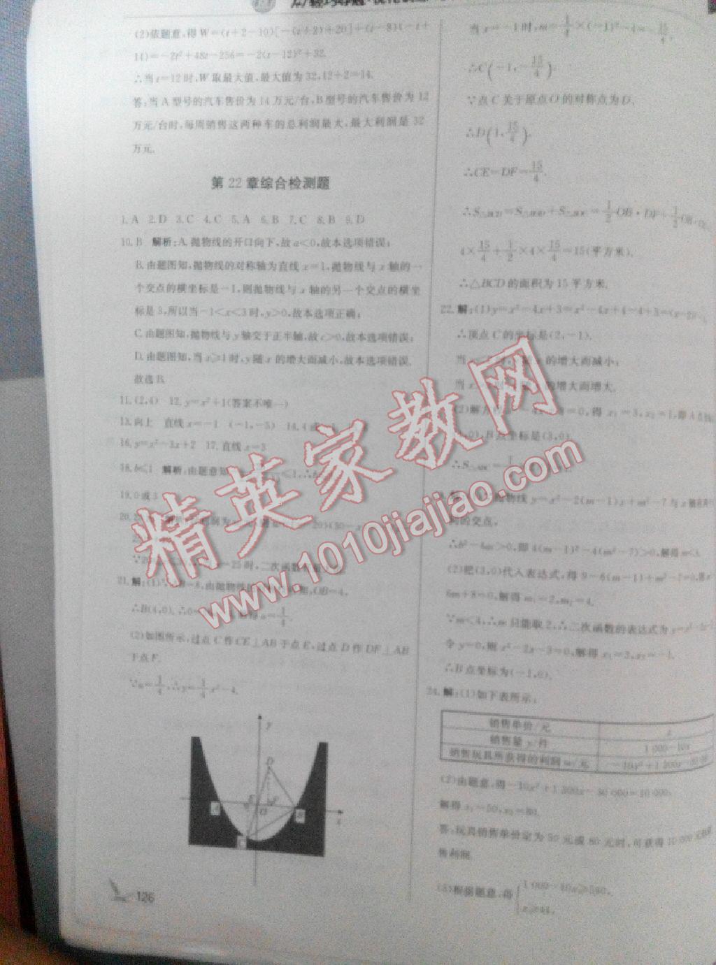 2015年1加1轻巧夺冠优化训练九年级数学上册人教版银版 第50页