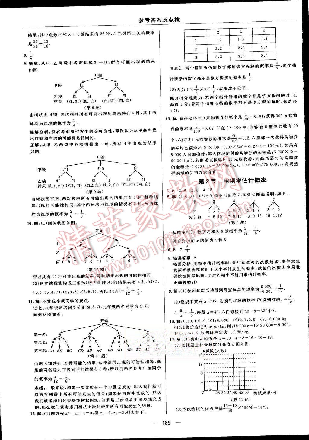 2015年綜合應(yīng)用創(chuàng)新題典中點(diǎn)九年級數(shù)學(xué)上冊北師大版 第26頁