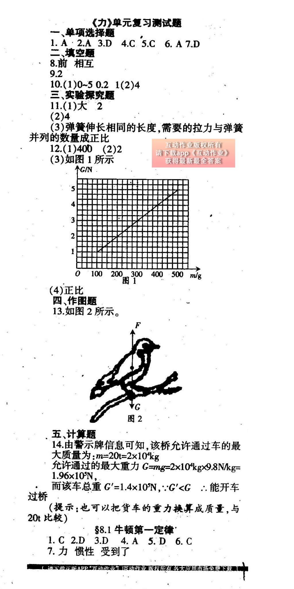 2015年学习方法报物理周刊八年级人教版 参考答案第6页