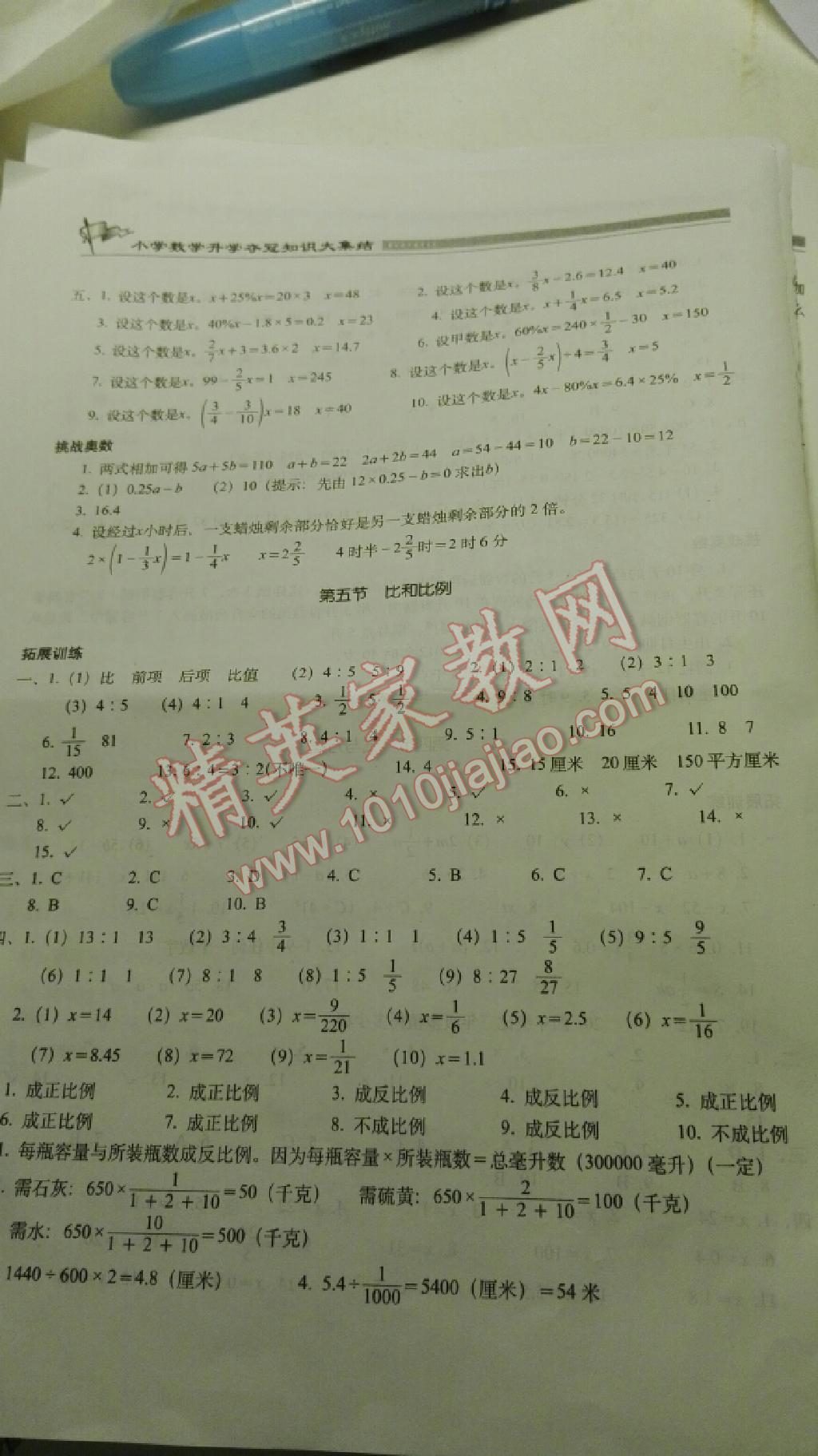 2015年小学数学升学夺冠知识大集结 第4页