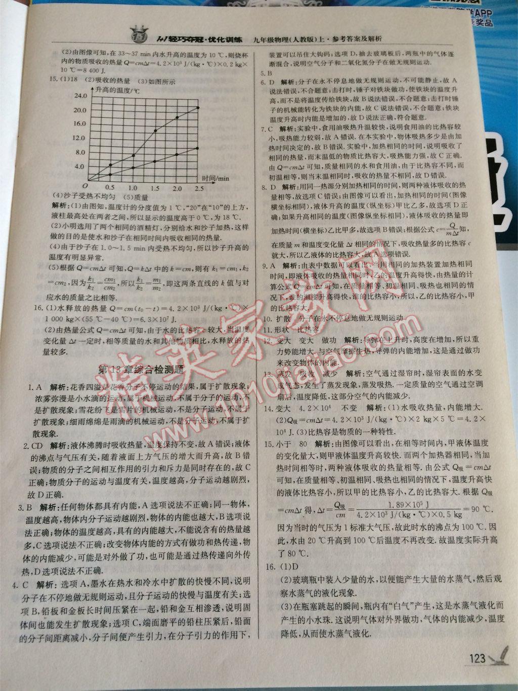 2014年1加1轻巧夺冠优化训练九年级物理上册人教版银版 第52页