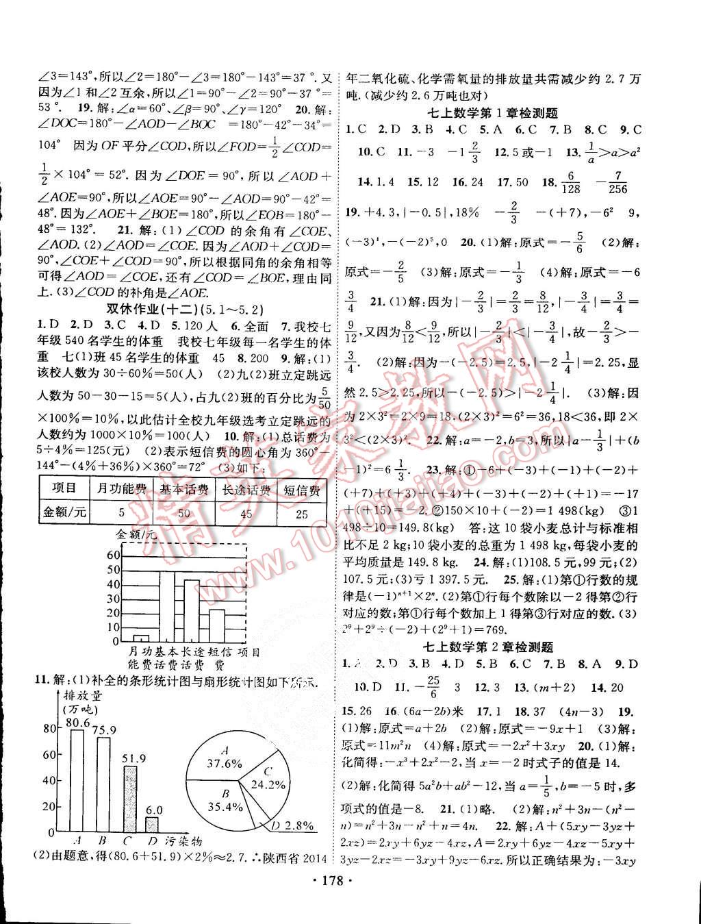 2015年课堂导练1加5七年级数学上册湘教版 第18页