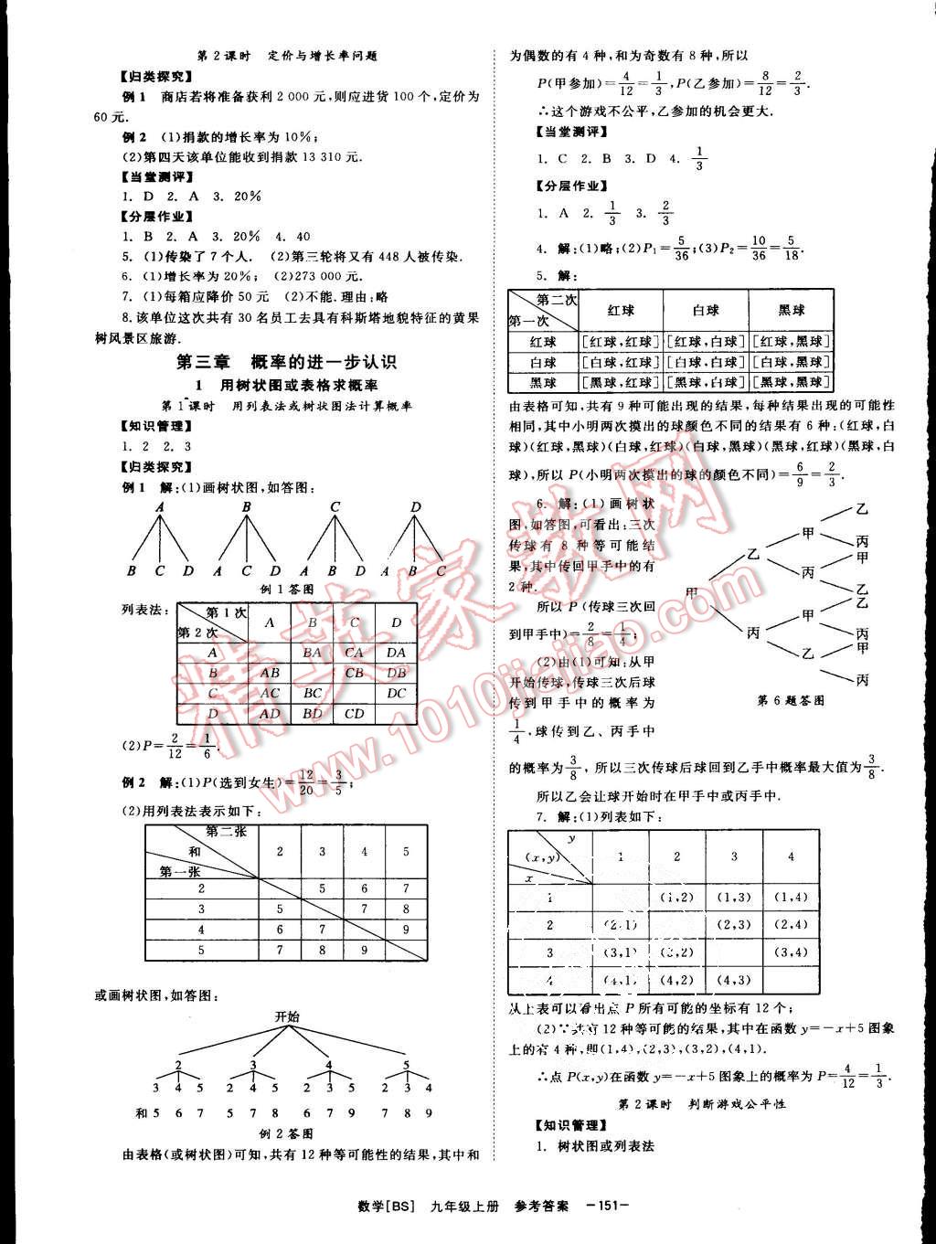 2015年全效學習九年級數學上冊北師大版 第11頁