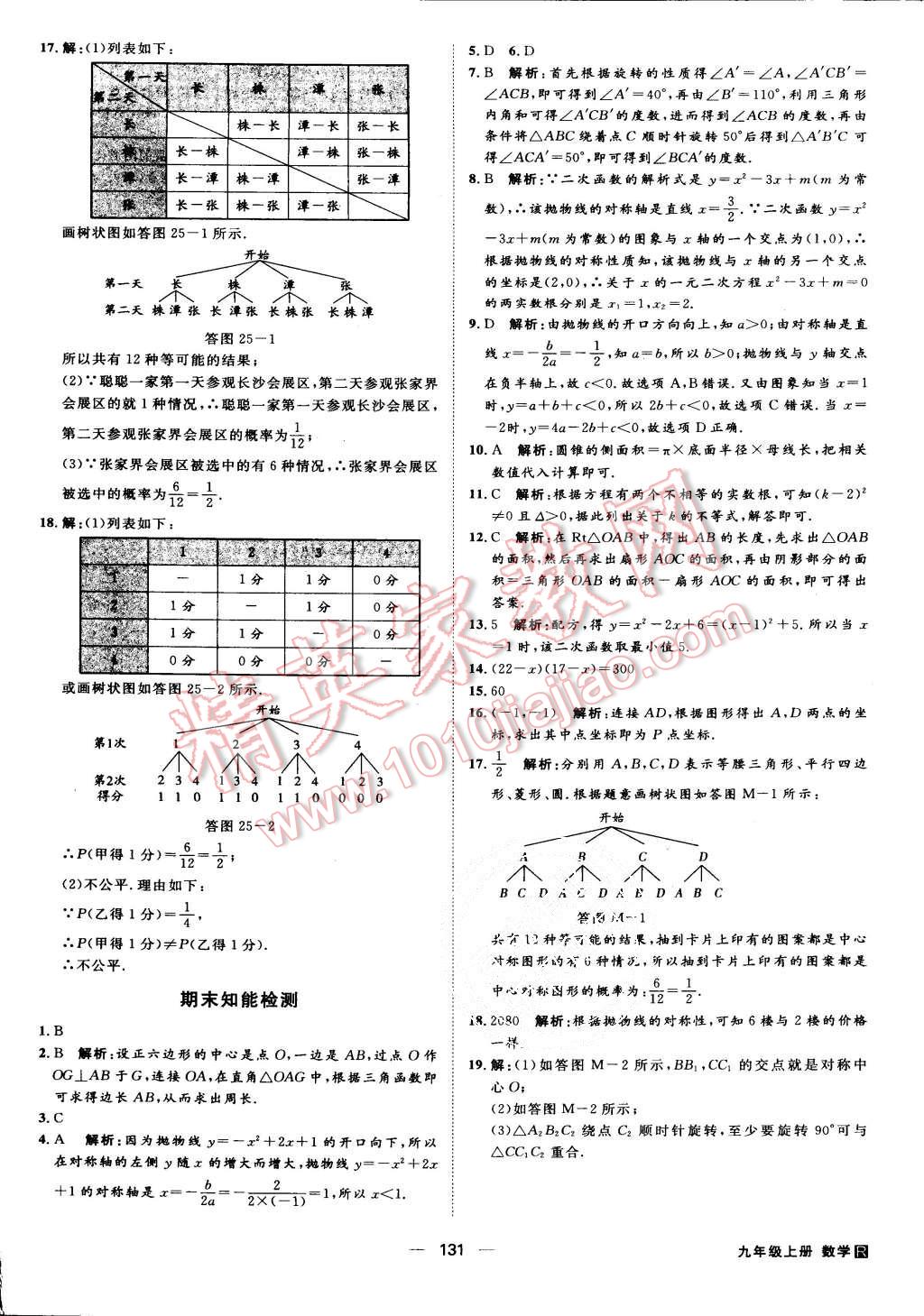 2015年練出好成績九年級數(shù)學上冊人教版 第22頁