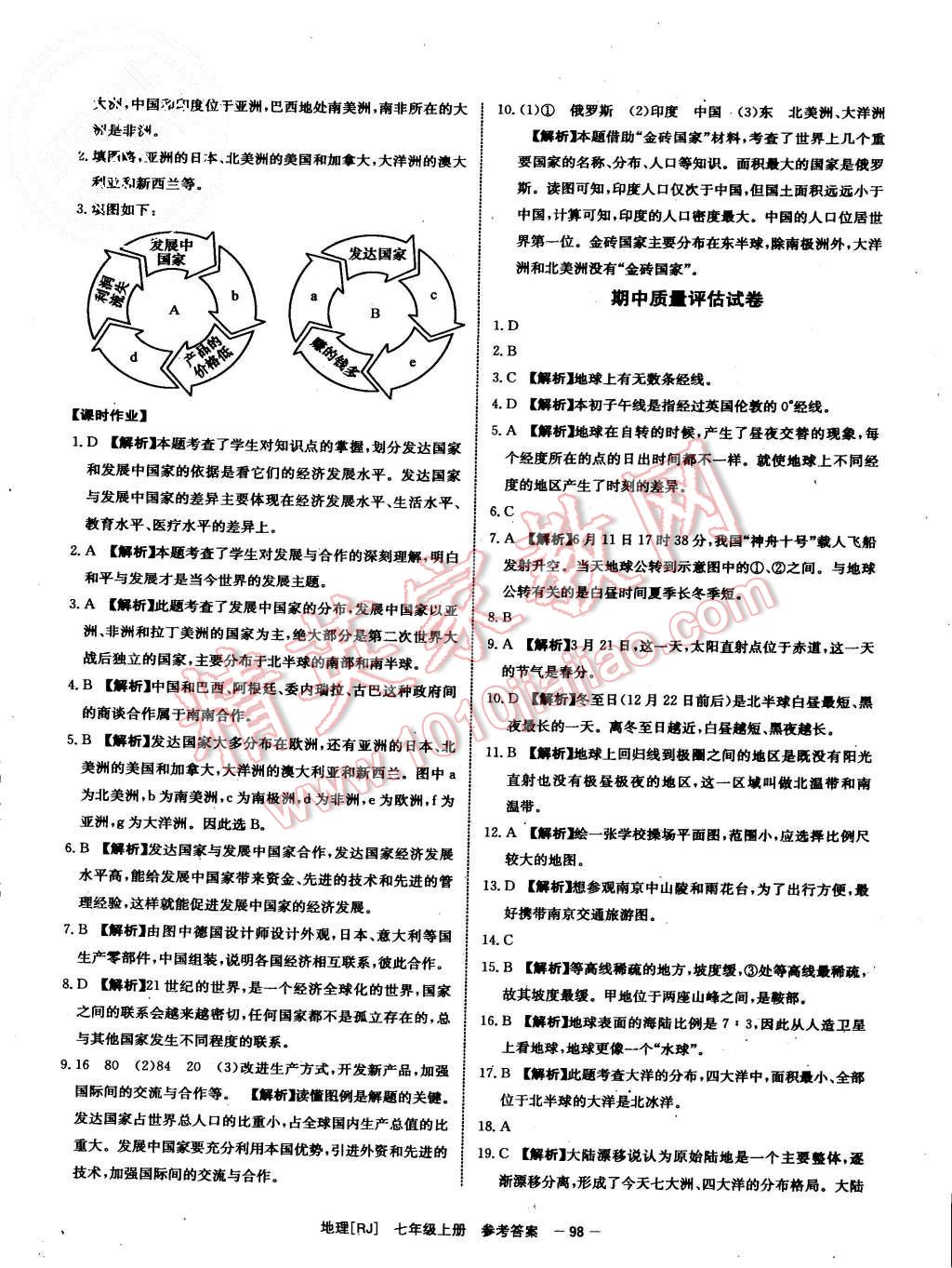 2015年全效學(xué)習(xí)七年級地理上冊人教版 第14頁