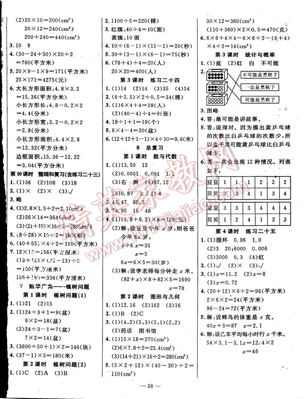 2015年樂享數(shù)學導學練習五年級上冊人教版 第6頁