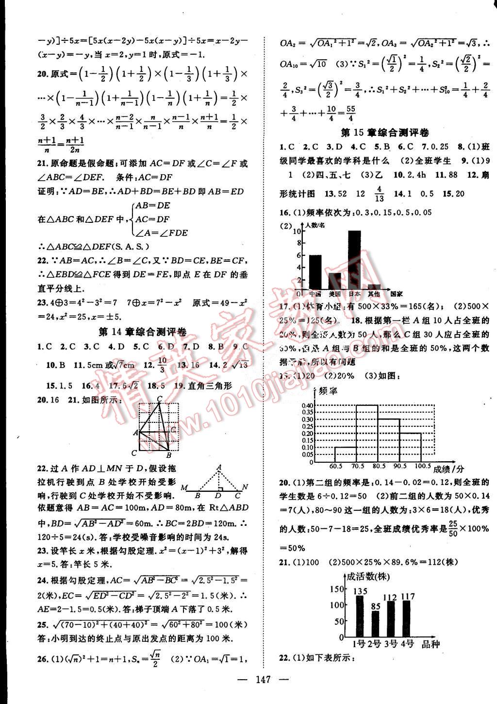 2015年名師學(xué)案八年級(jí)數(shù)學(xué)上冊(cè)華師大版 第19頁(yè)