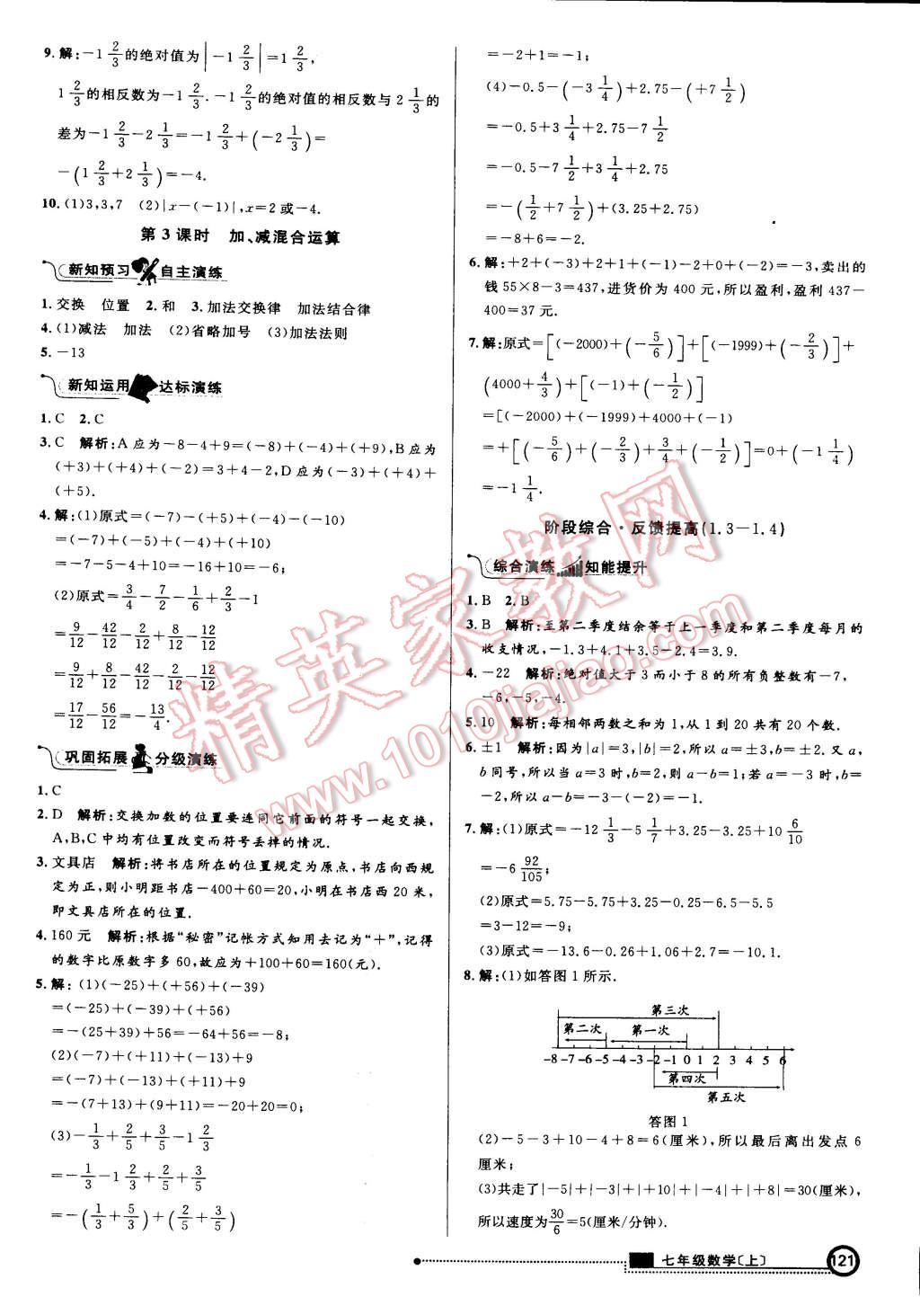 2015年練出好成績創(chuàng)新學(xué)習(xí)高效課時(shí)訓(xùn)練七年級(jí)數(shù)學(xué)上冊(cè)滬科版 第36頁