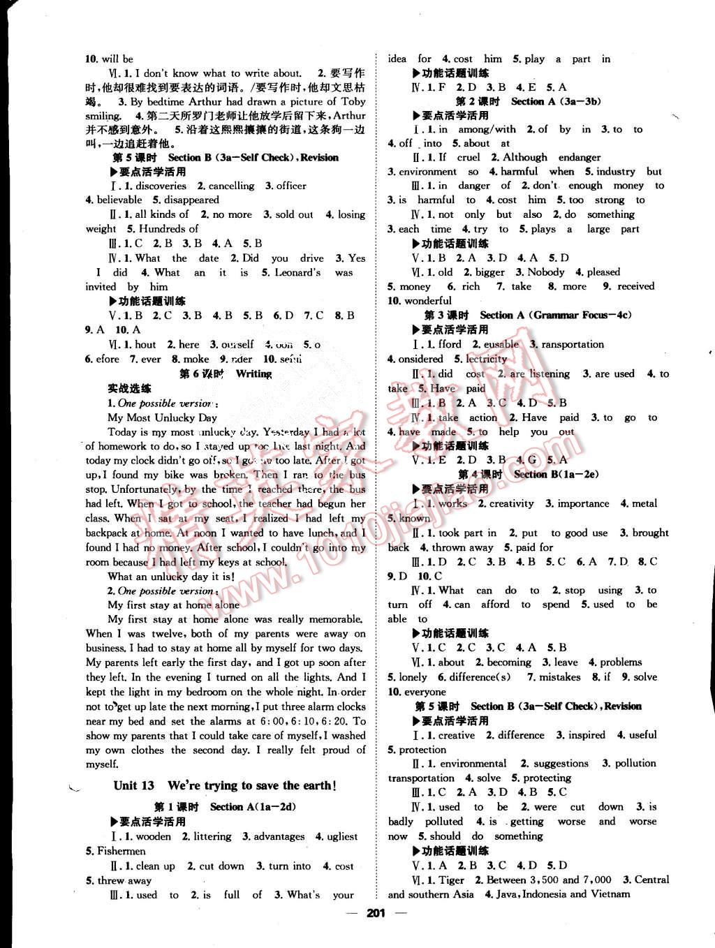 2015年全效學(xué)習(xí)九年級英語全一冊人教版 第11頁