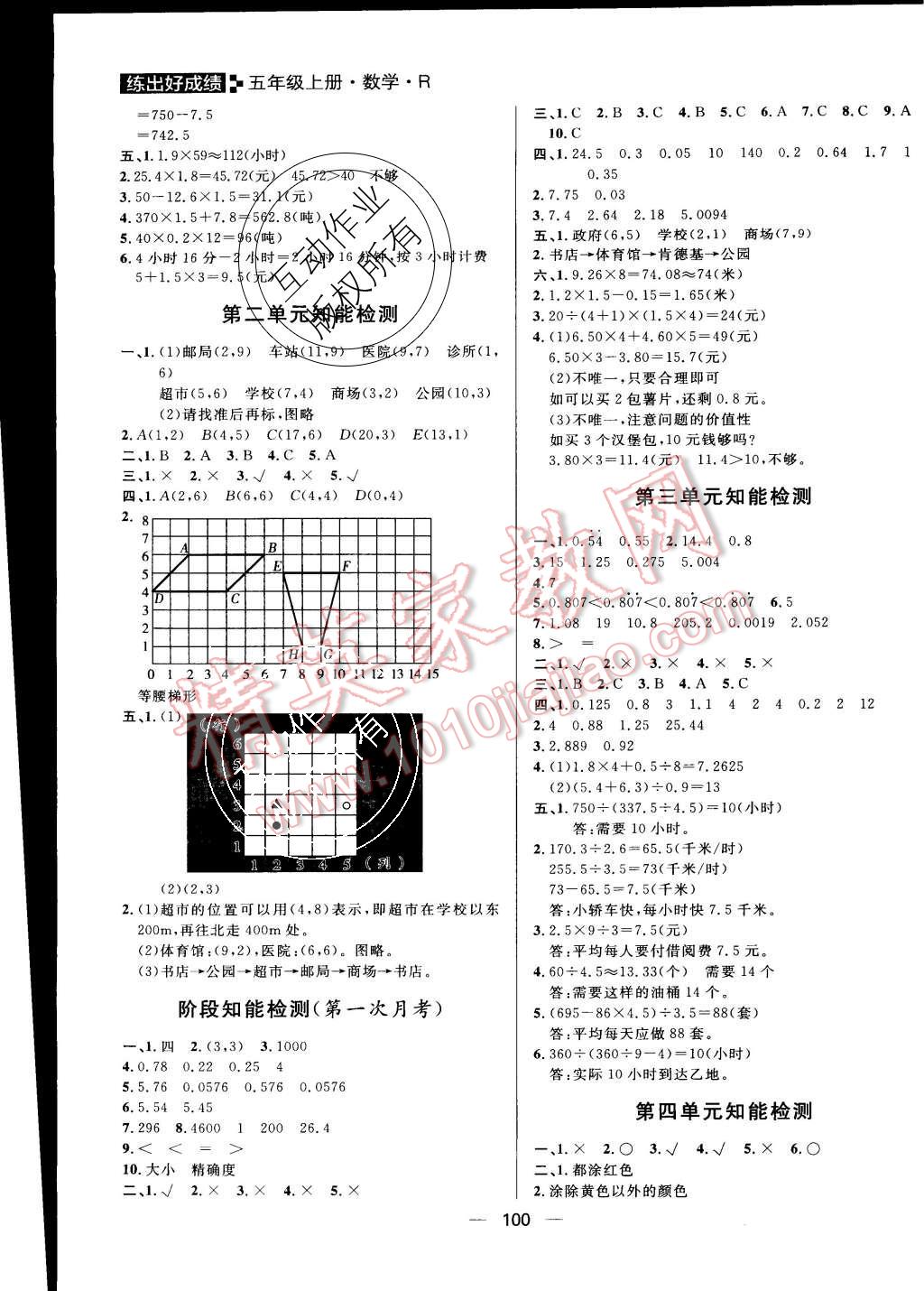 2015年练出好成绩五年级数学上册人教版 第12页