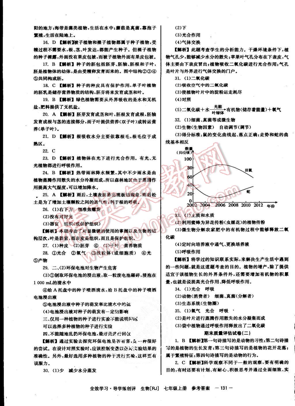 2015年全效學(xué)習(xí)七年級生物上冊人教版 第19頁