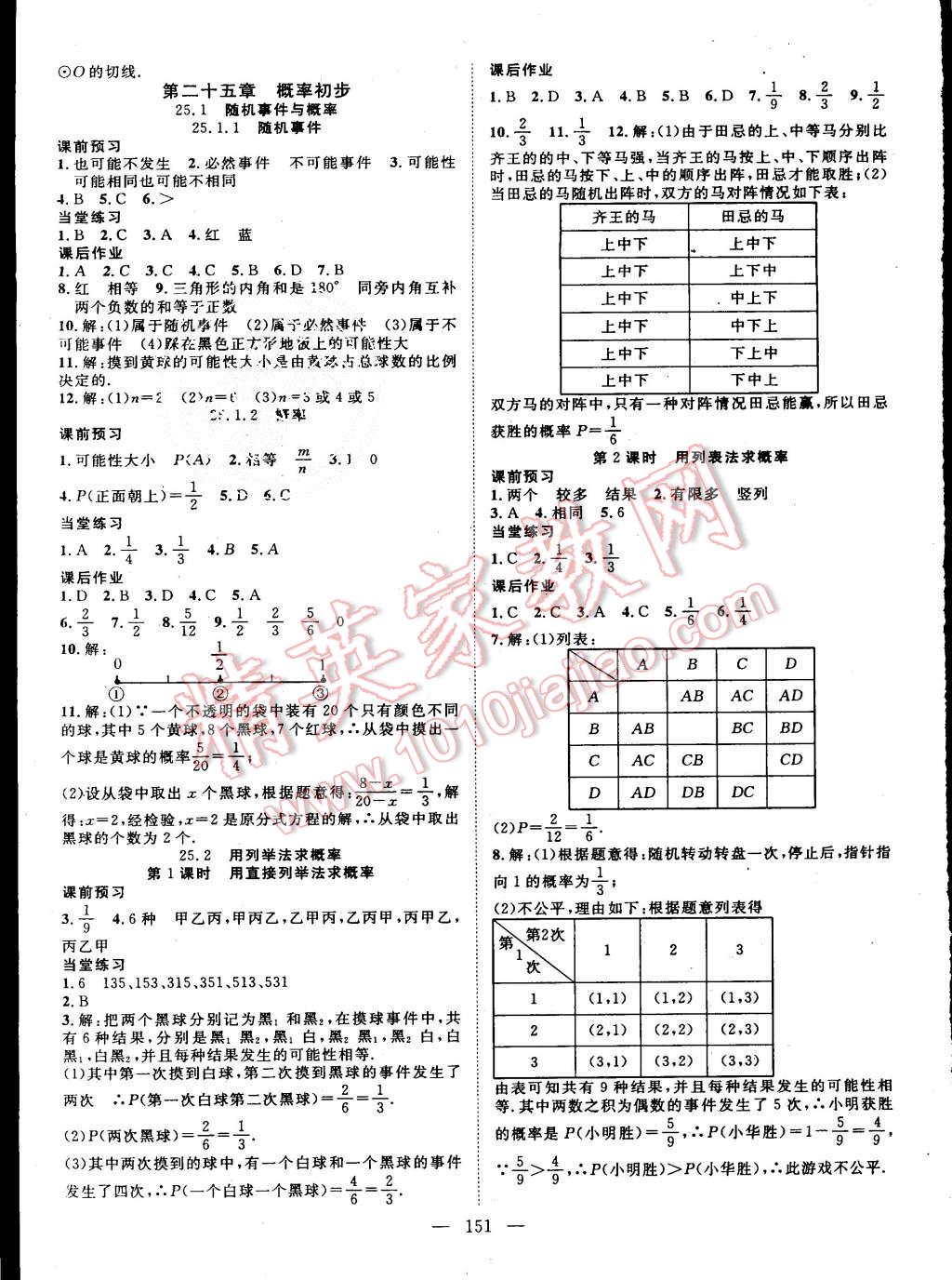 2015年名師學(xué)案九年級數(shù)學(xué)上冊人教版 第15頁