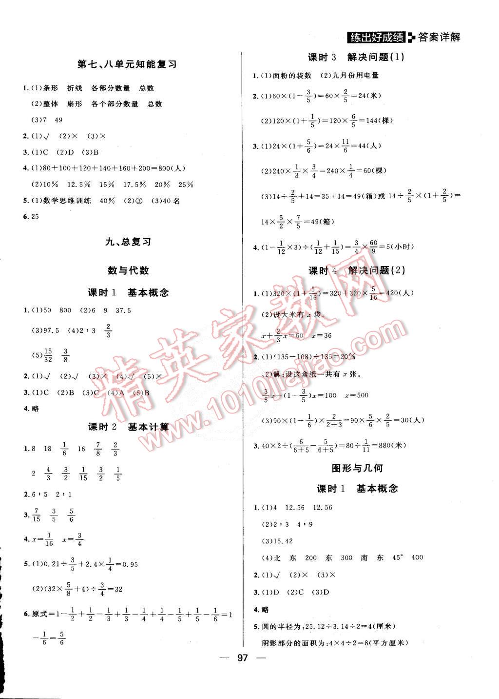 2015年練出好成績(jī)六年級(jí)數(shù)學(xué)上冊(cè)人教版 第13頁(yè)