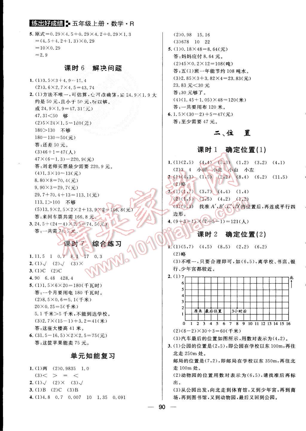 2015年練出好成績(jī)五年級(jí)數(shù)學(xué)上冊(cè)人教版 第2頁(yè)