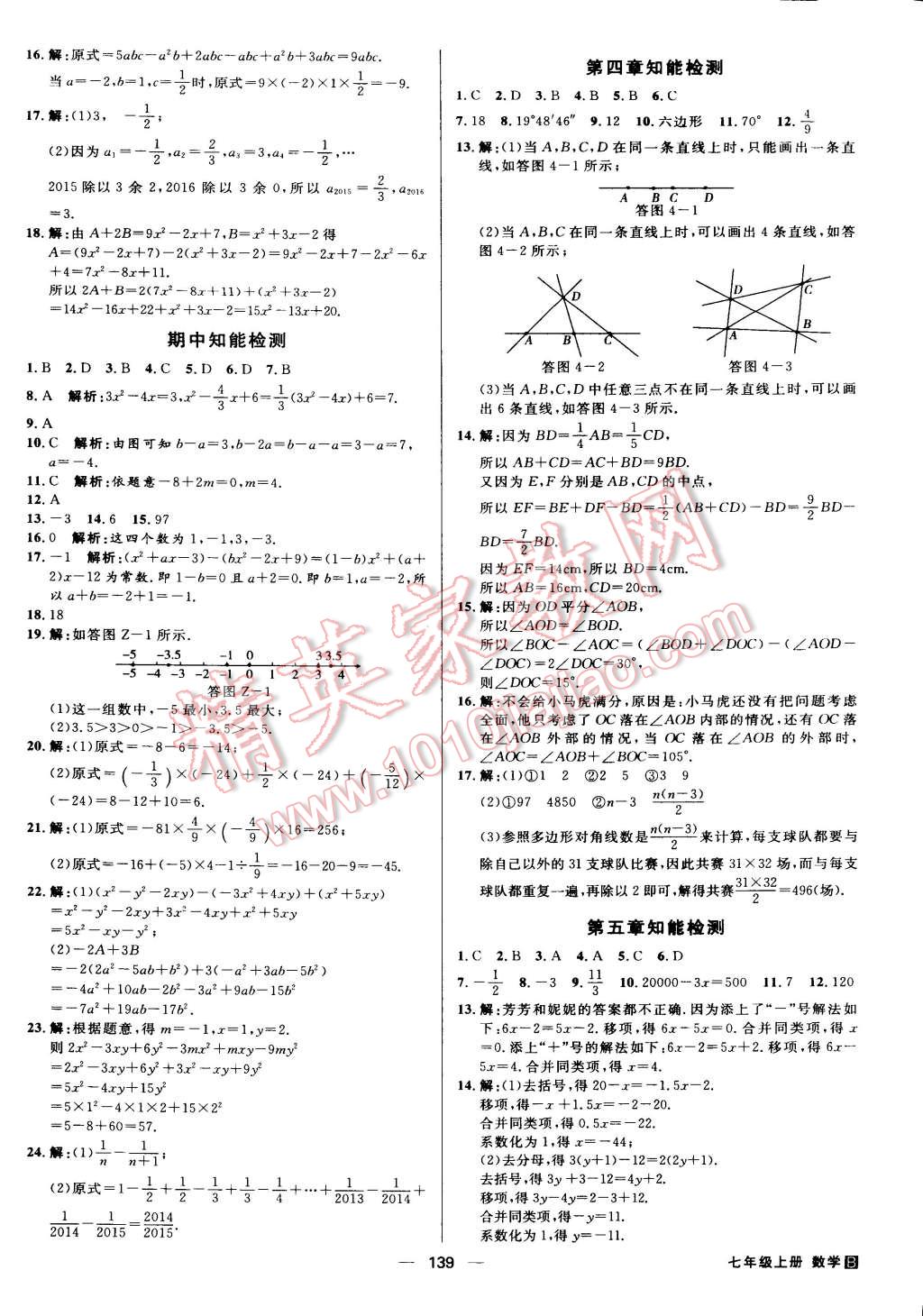 2015年练出好成绩七年级数学上册北师大版 第14页