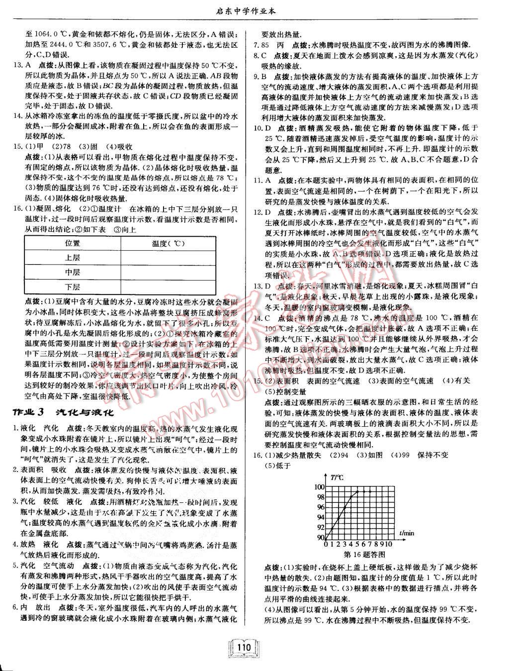 2015年啟東中學(xué)作業(yè)本九年級物理上冊滬科版 第2頁