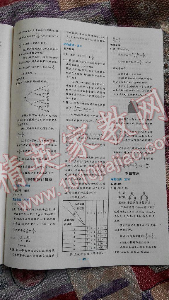 2014年初中同步测控优化设计九年级数学上册人教版 第65页