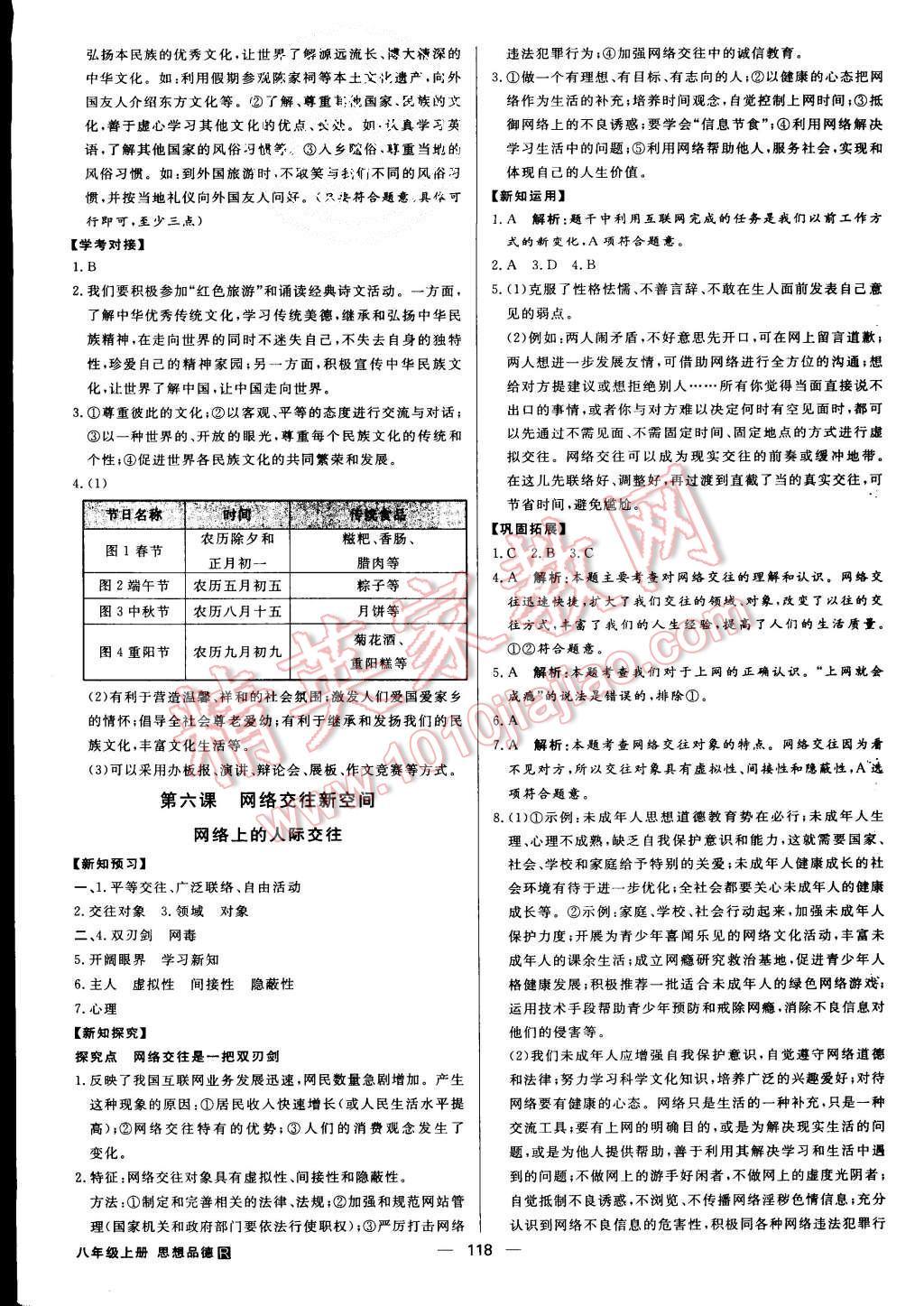 2015年練出好成績八年級思想品德上冊人教版 第9頁