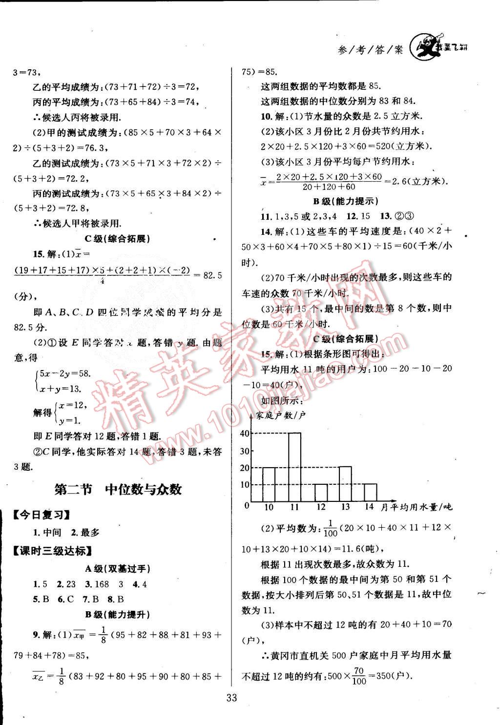 2015年天府前沿課時(shí)三級(jí)達(dá)標(biāo)八年級(jí)數(shù)學(xué)上冊(cè)北師大版 第33頁(yè)