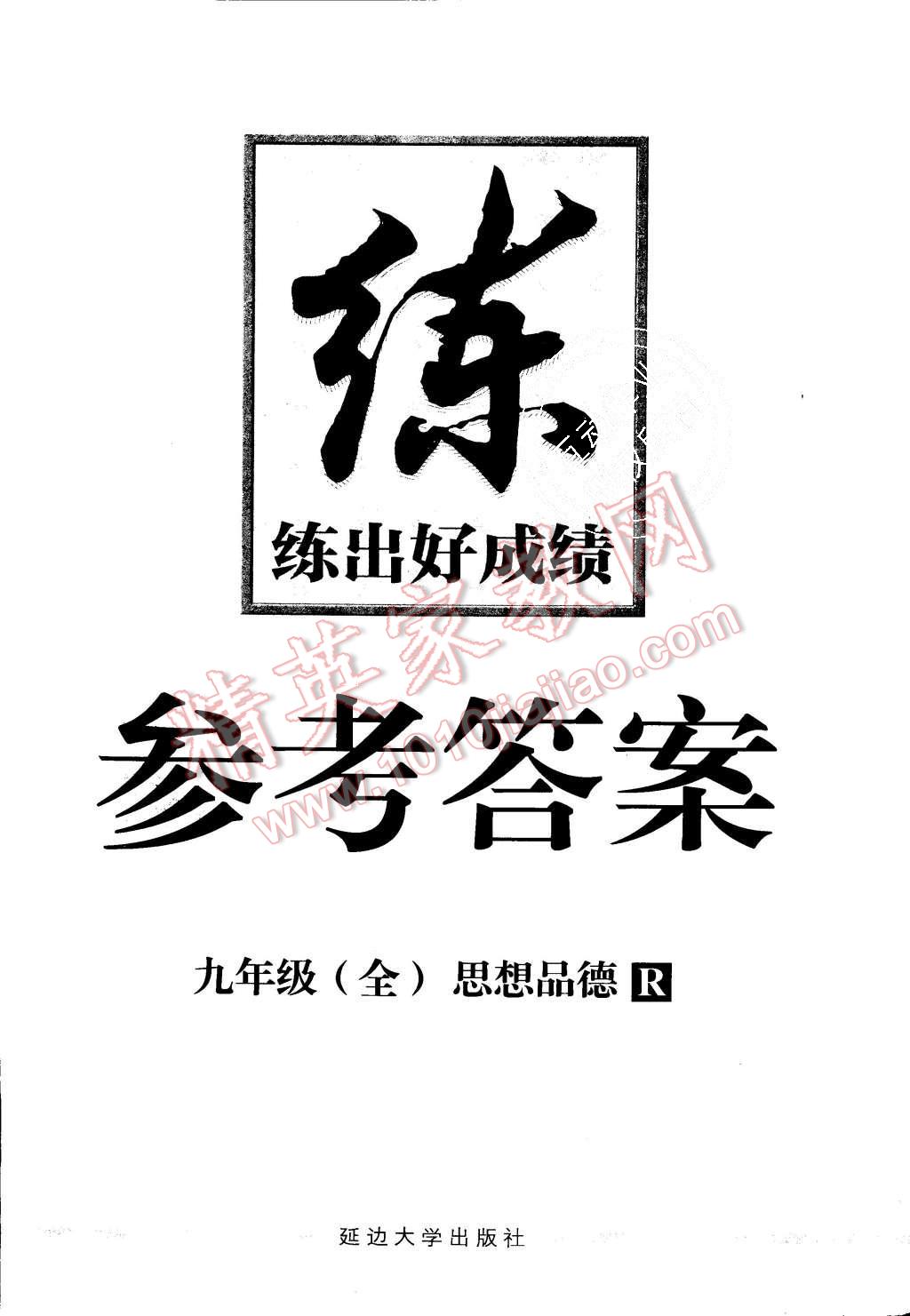 2015年練出好成績九年級思想品德全一冊人教版 第24頁