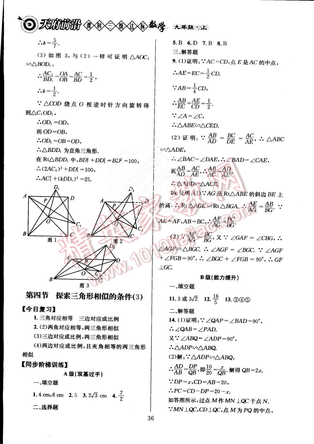 2015年天府前沿課時三級達標九年級數(shù)學上冊北師大版 第39頁