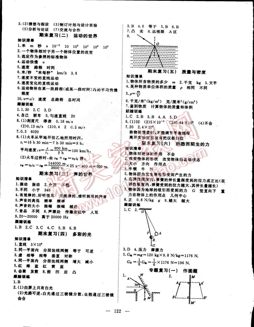 2015年探究在線高效課堂八年級(jí)物理上冊(cè)滬科版 第11頁(yè)