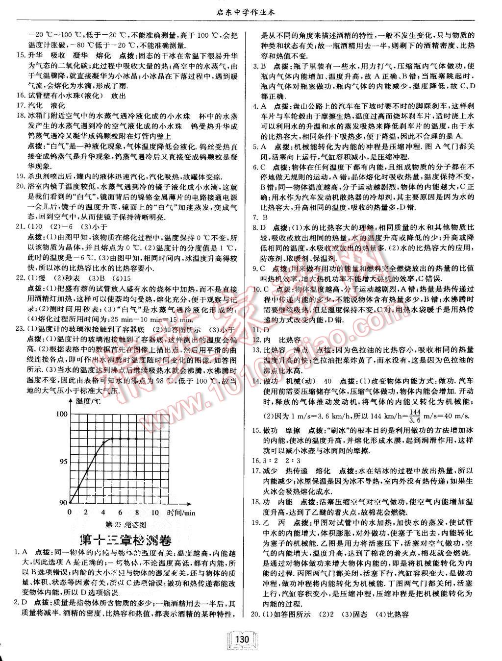 2015年啟東中學作業(yè)本九年級物理上冊滬科版 第22頁