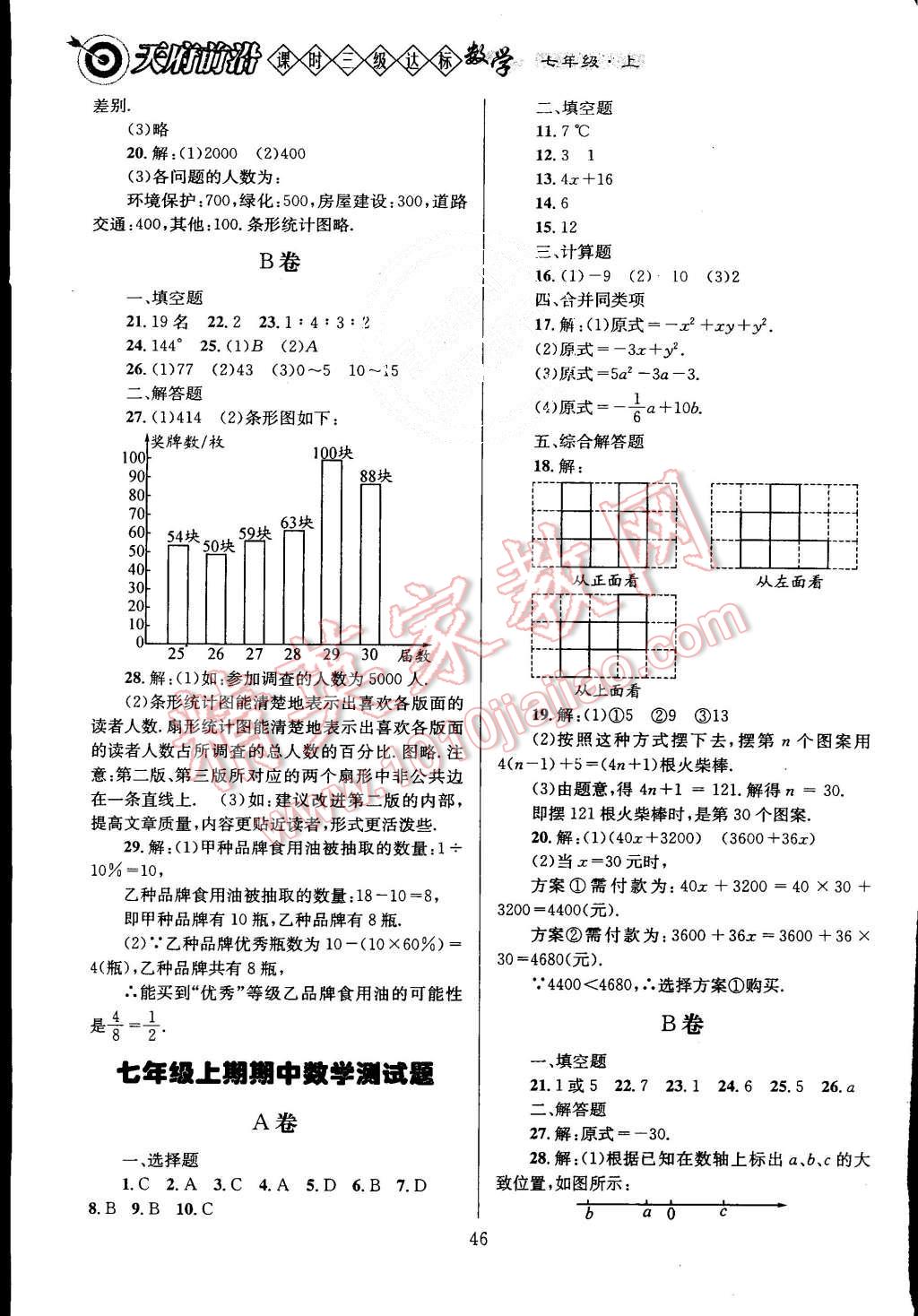 2015年天府前沿課時三級達標七年級數(shù)學(xué)上冊北師大版 第47頁