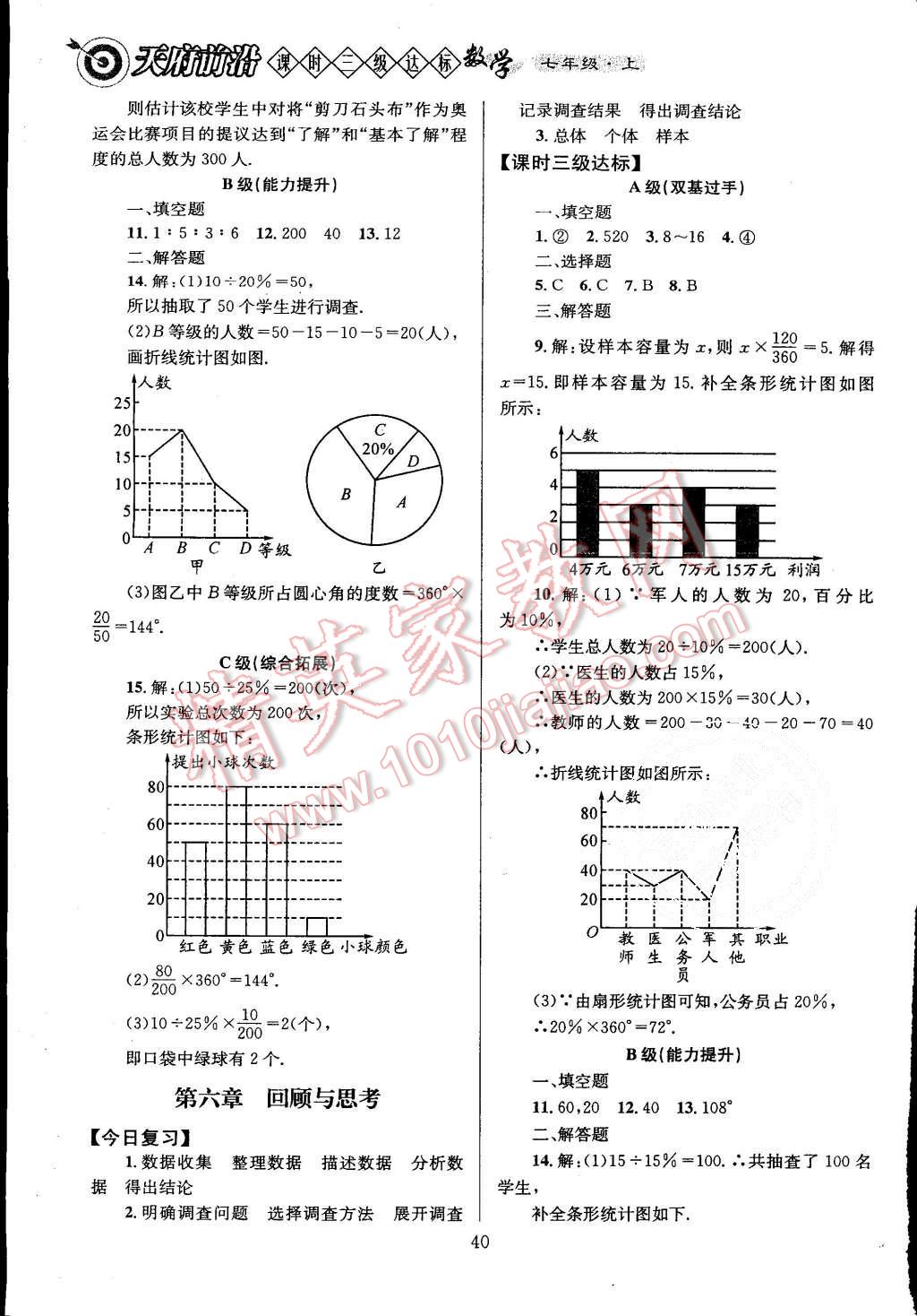 2015年天府前沿课时三级达标七年级数学上册北师大版 第40页