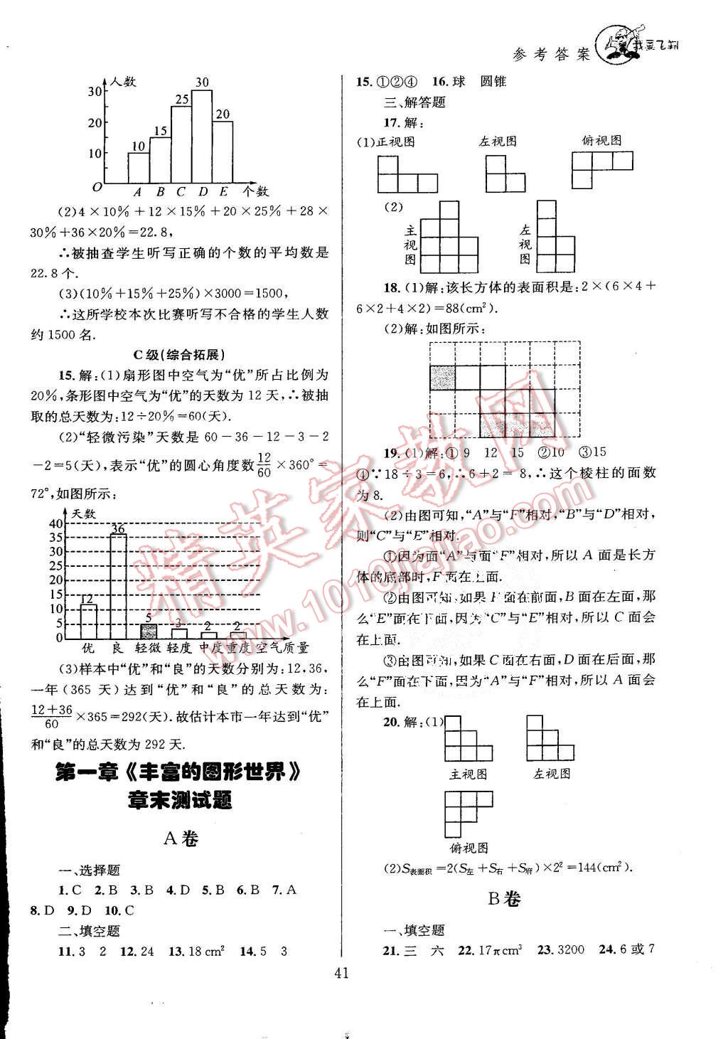 2015年天府前沿课时三级达标七年级数学上册北师大版 第42页