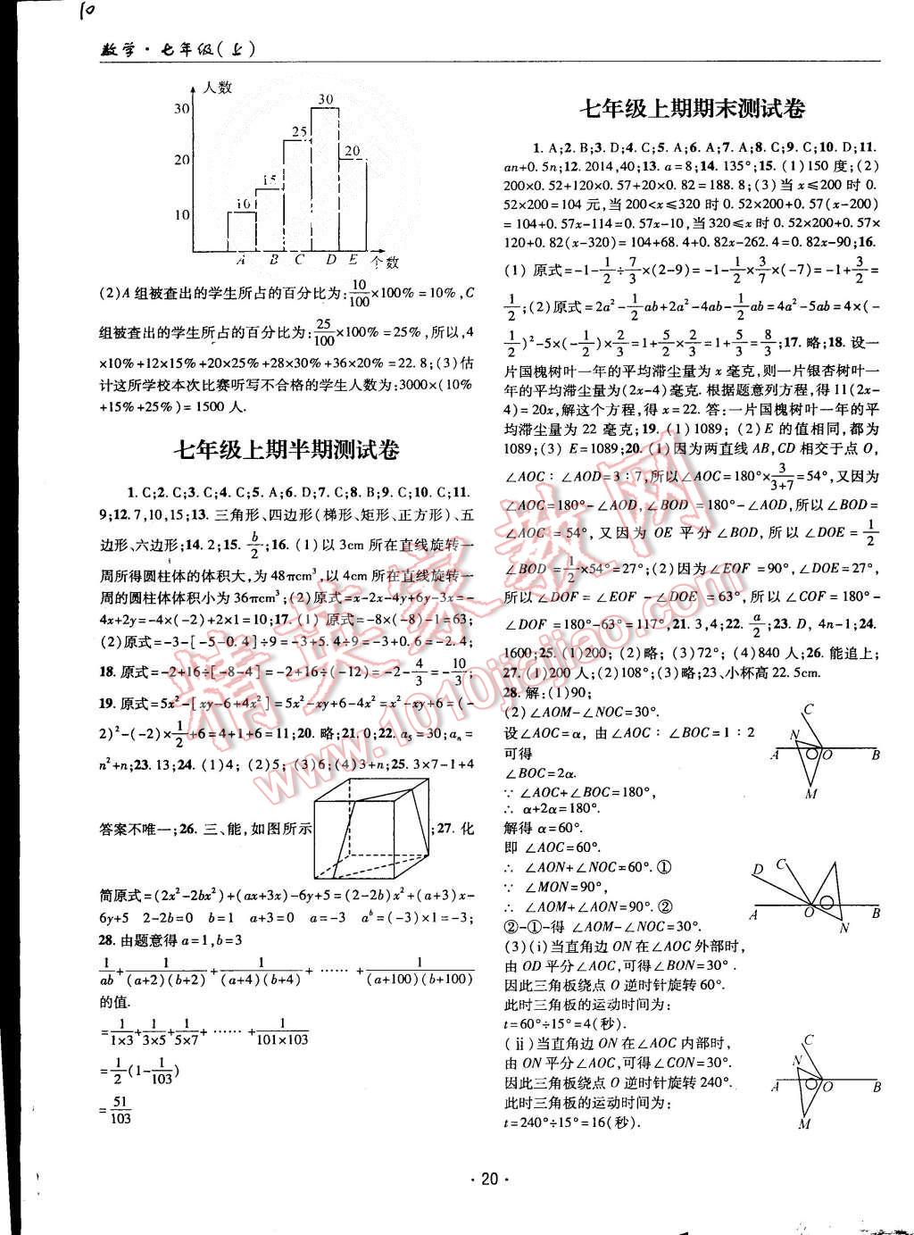 2015年理科愛好者七年級數(shù)學上冊北師大版第1期 第19頁