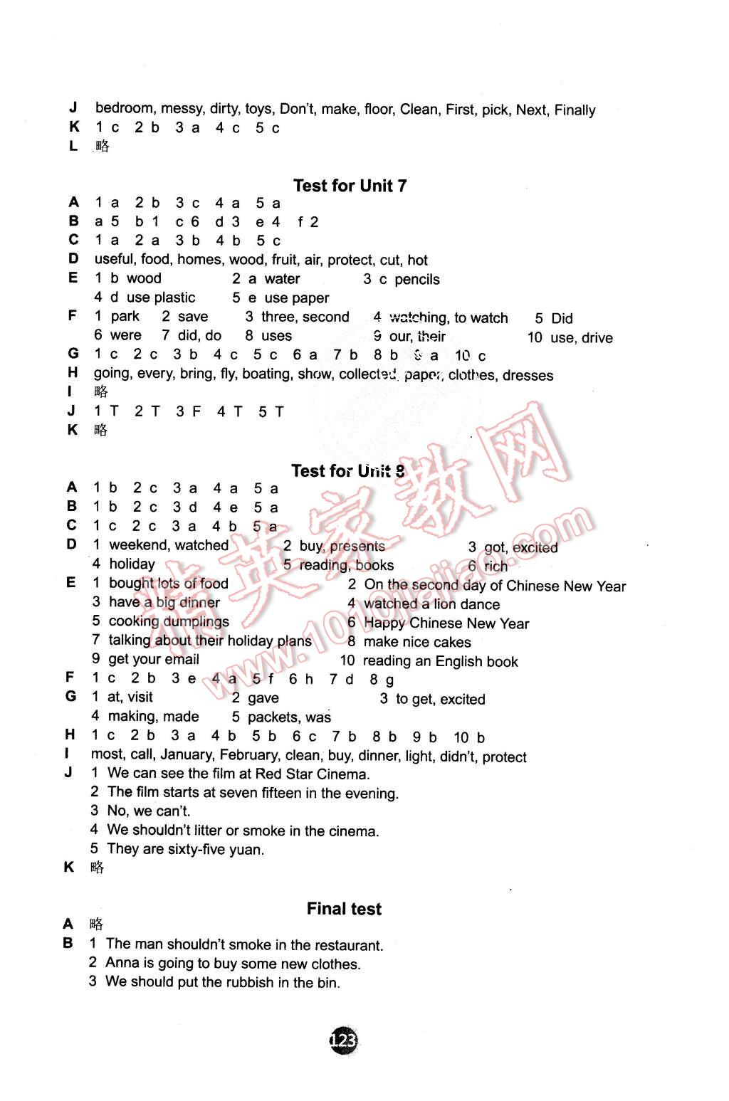 2015年小学英语课课练六年级上册译林版 第25页