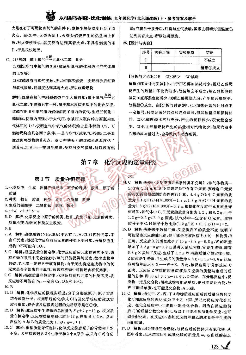 2015年1加1輕巧奪冠優(yōu)化訓(xùn)練九年級化學(xué)上冊北京課改版銀版 第20頁