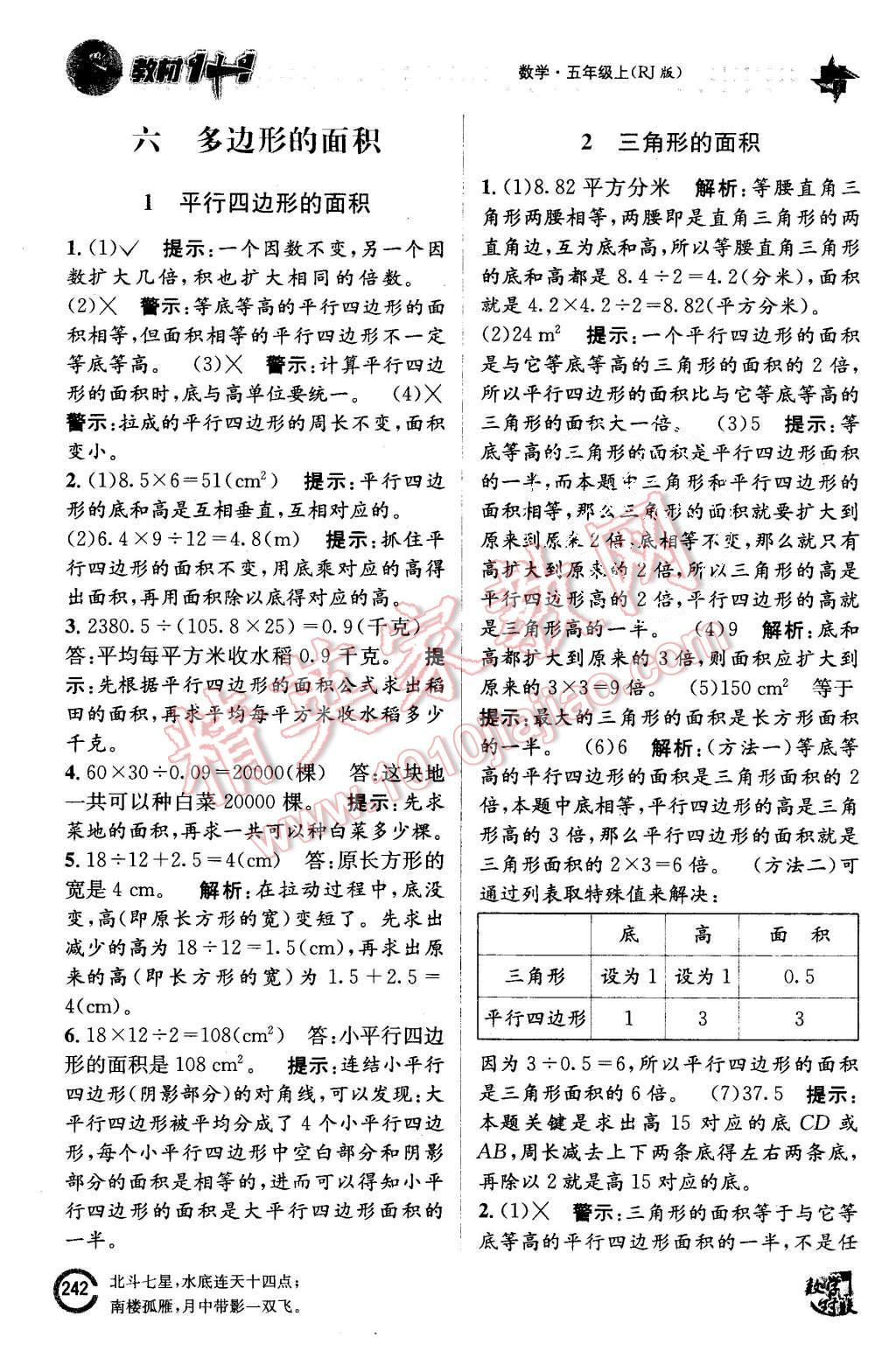 2015年教材1加1五年級數(shù)學(xué)上冊人教版 第20頁