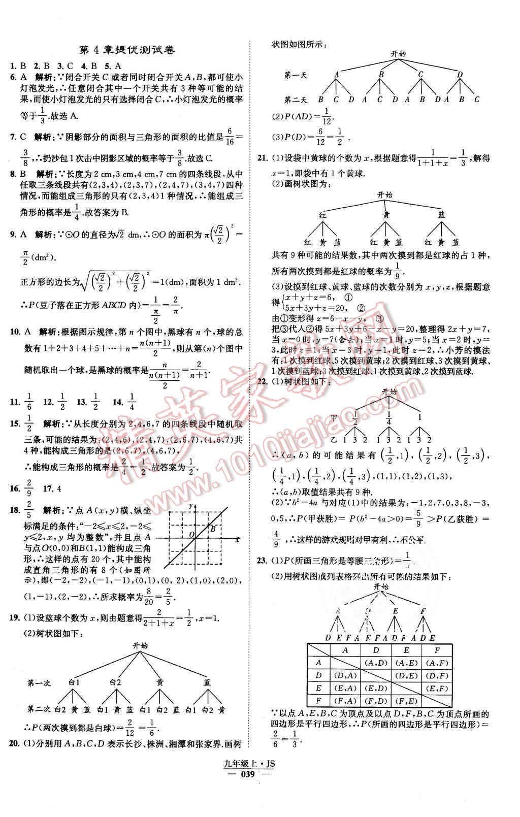 2015年經(jīng)綸學(xué)典學(xué)霸九年級(jí)數(shù)學(xué)上冊(cè)江蘇版 第42頁(yè)