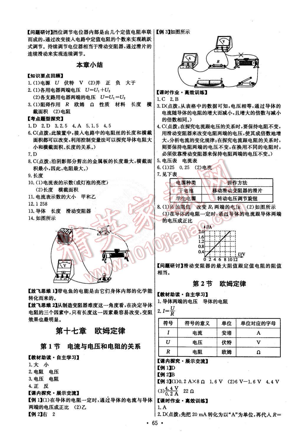 2015年能力培養(yǎng)與測試九年級物理上冊人教版 第7頁