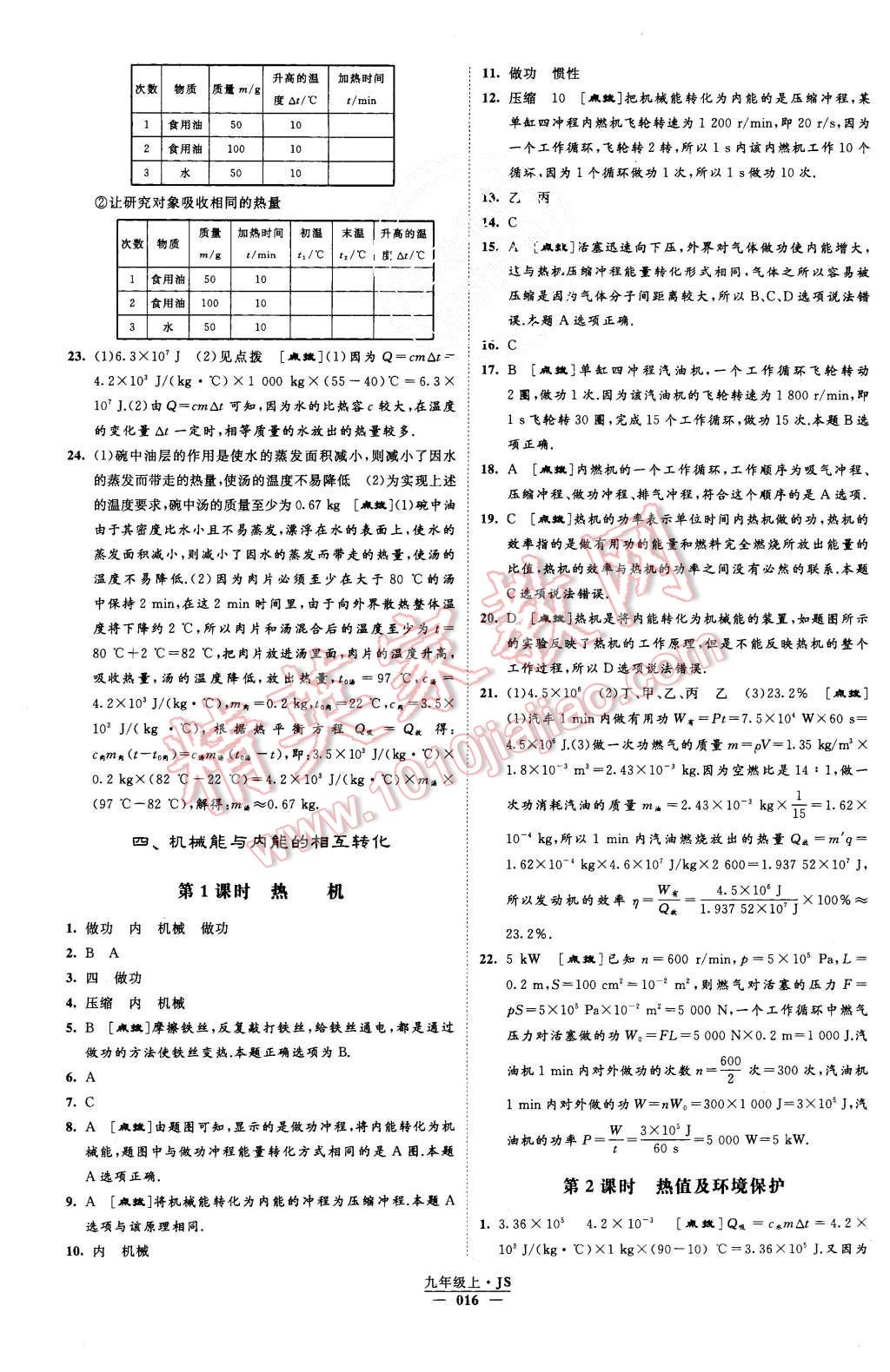 2015年經(jīng)綸學(xué)典學(xué)霸九年級物理上冊江蘇版 第16頁