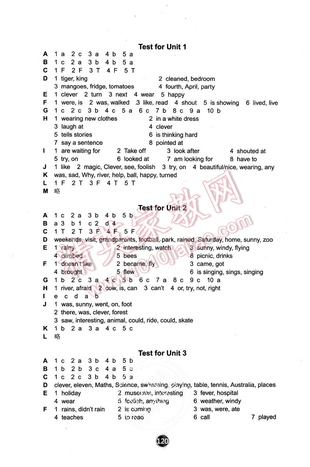 2015年小学英语课课练六年级上册译林版 第22页