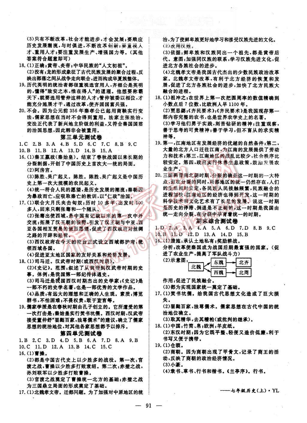 2015年探究在線高效課堂七年級歷史上冊岳麓版 第8頁